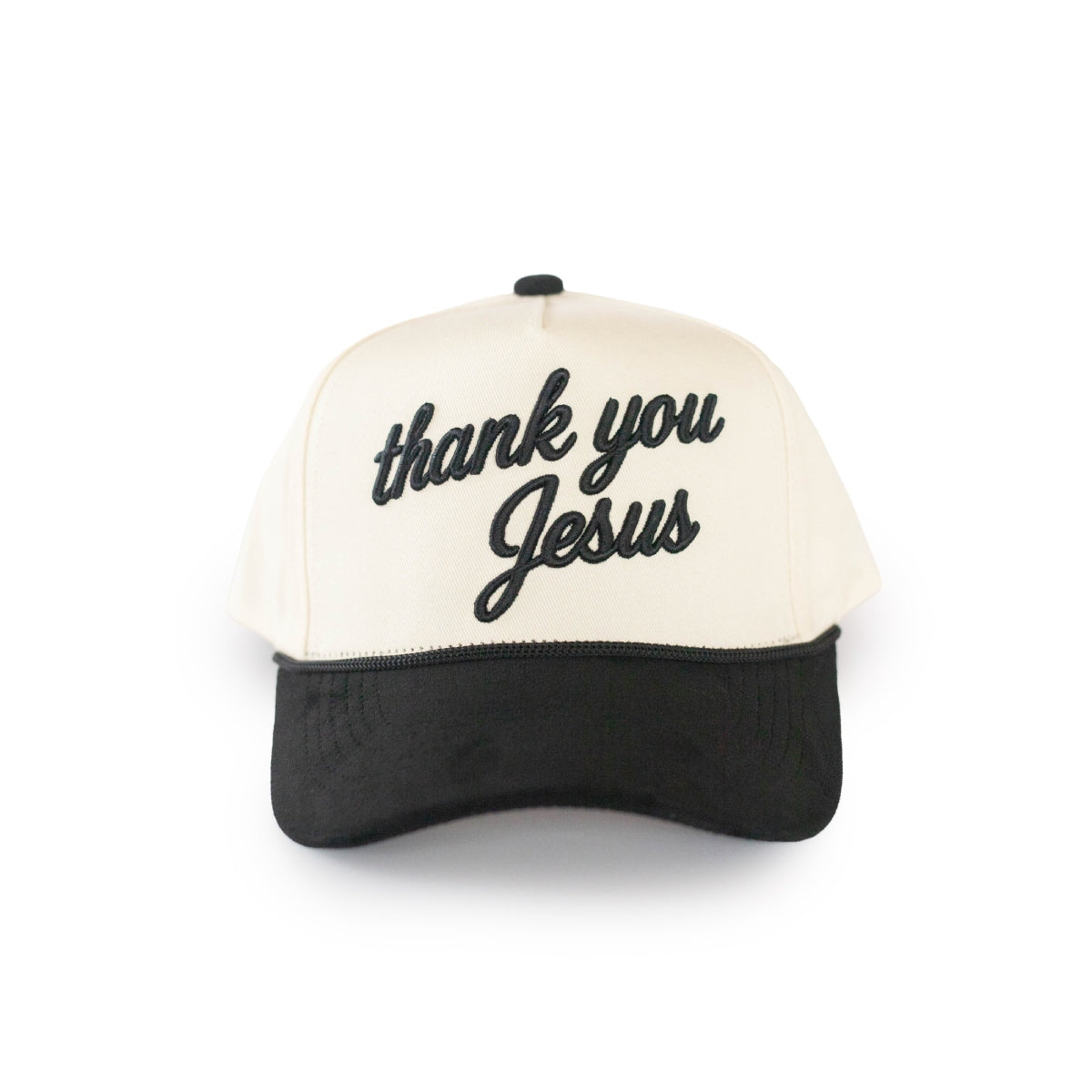 Thank You Jesus - Suede Christian Trucker Hat