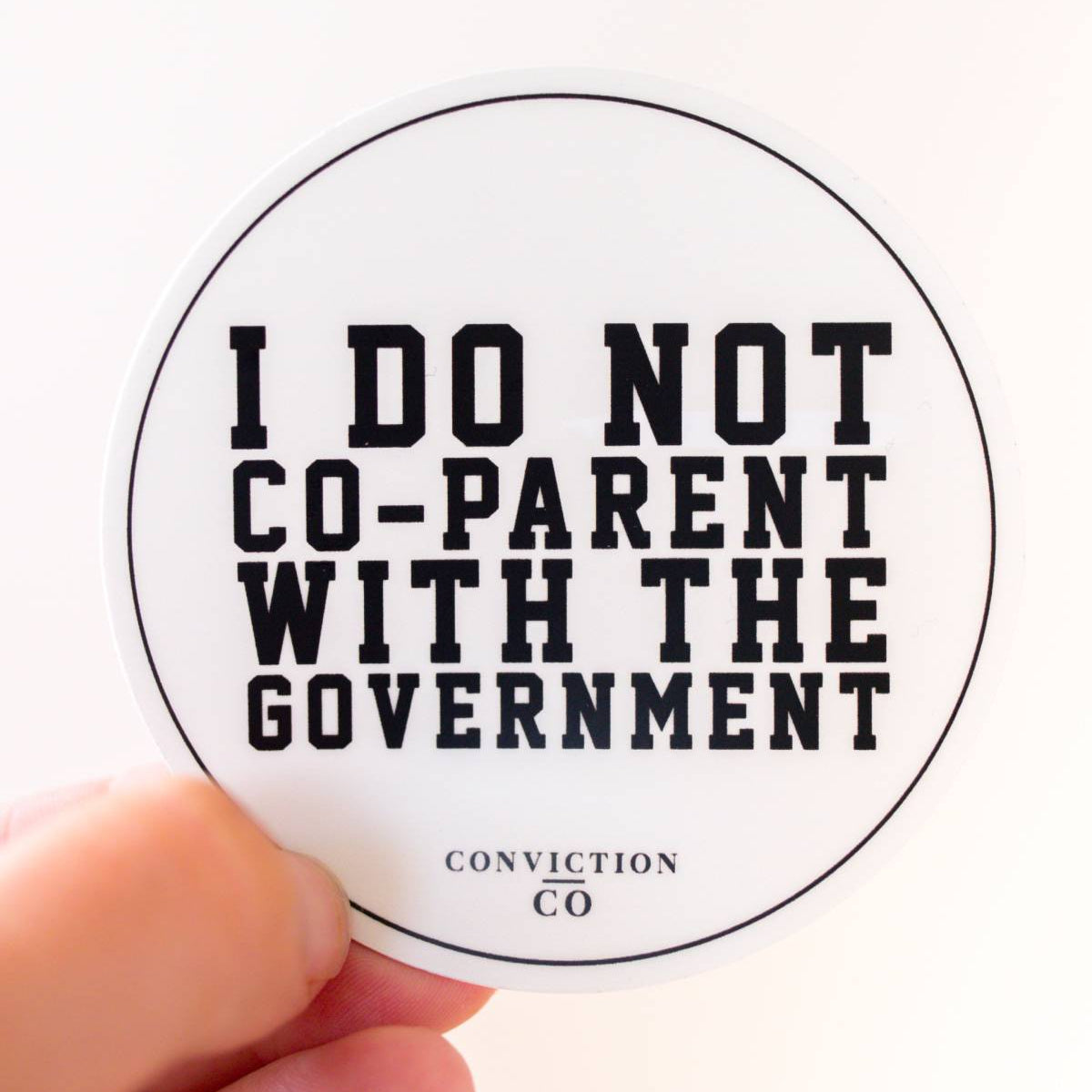 I Do Not Co-Parent with the Government - Vinyl Decal Sticker ...