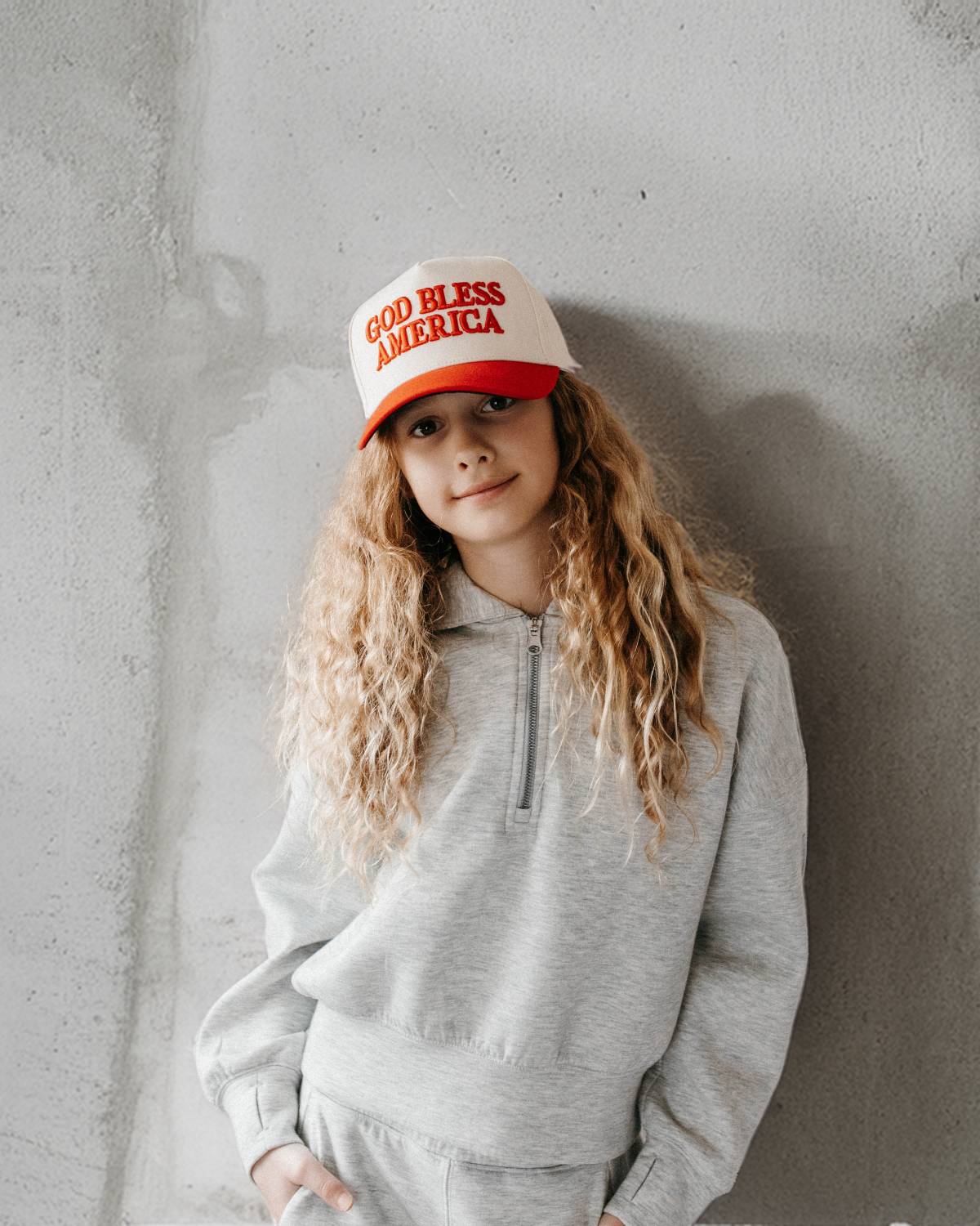 God Bless America KIDS Hat - Red, Off White, & Navy – Conviction Co God Bless America KIDS Hat - Red, Off White, & Navy – Conviction Co