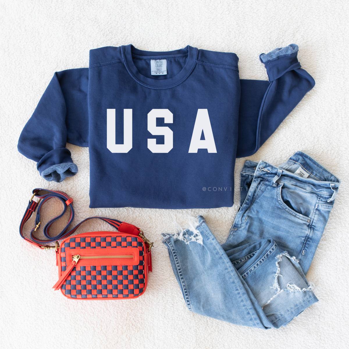 USA Unisex Crewneck Sweatshirt