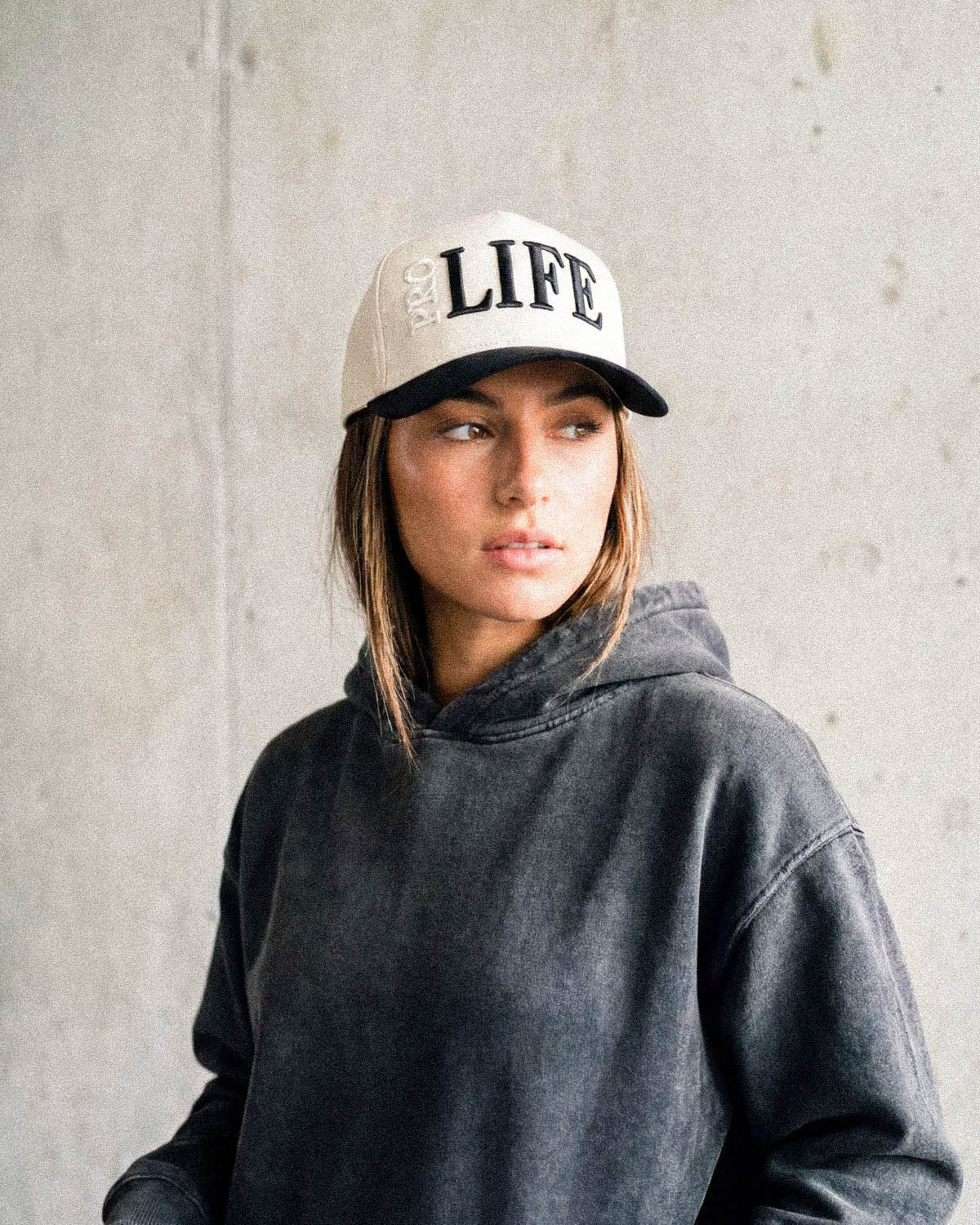 Pro-Life Unisex Trucker Hat - Black & Off-White – Conviction Co